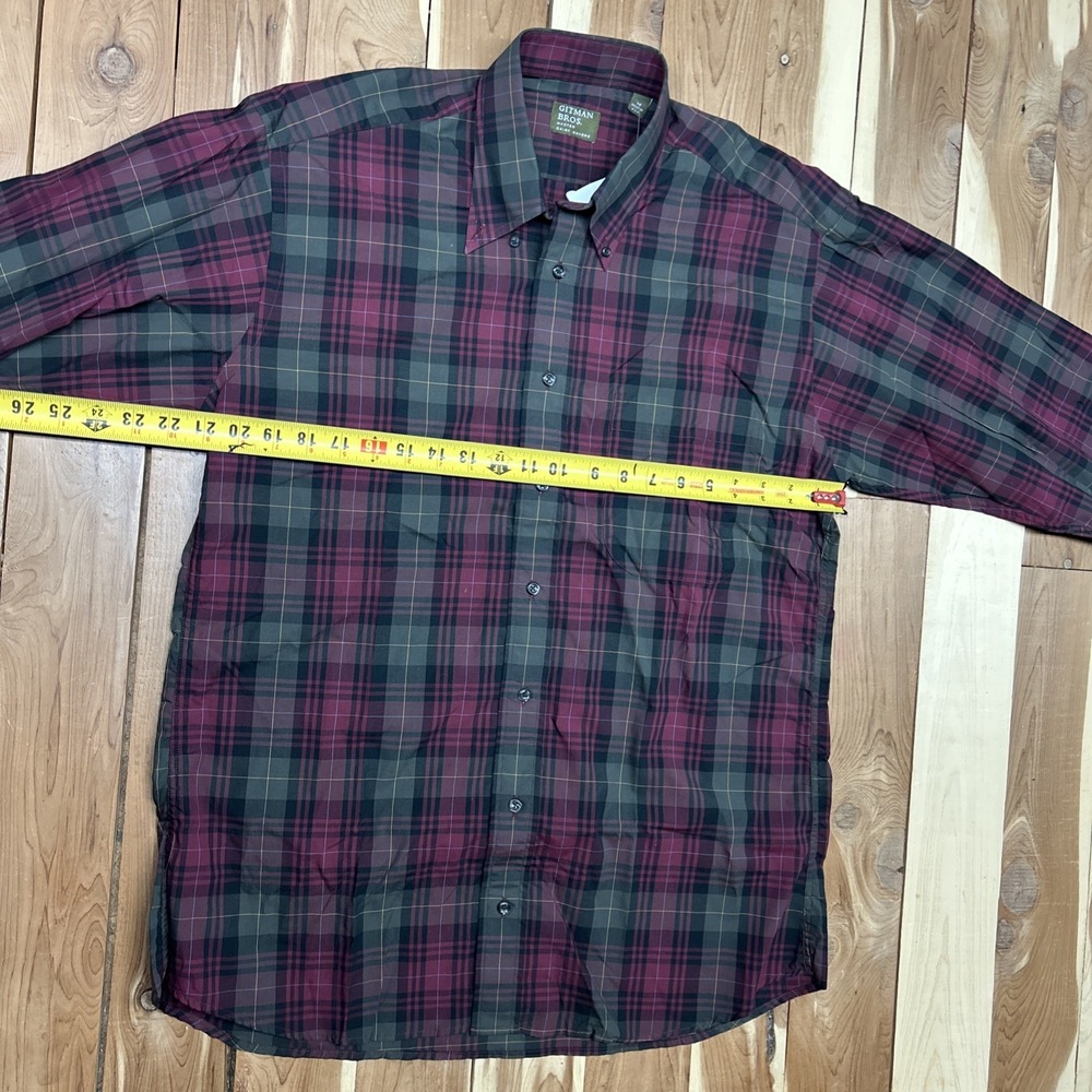 NWT Gitman Bros. Master Shirt Makers M Multicolor Plaid  Cotton USA Made Shirt - Picture 4 of 9